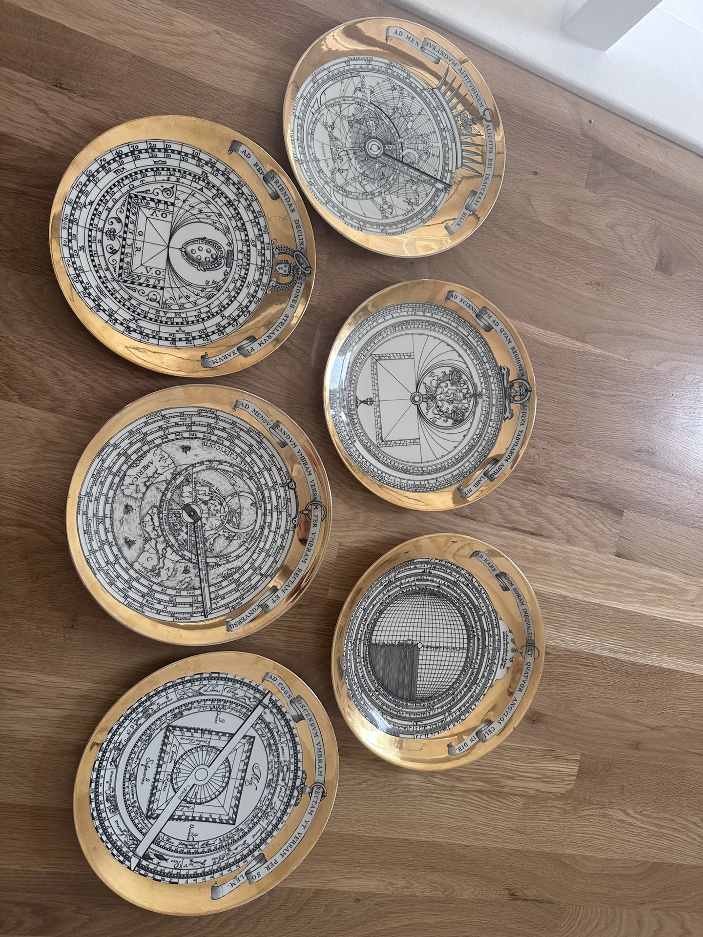 Rare find! FORNASETTI "ASTROLABIO" Plate 1(contact info removed) Hand MADE IN ITALY No.1-6