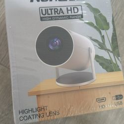 new In Box! 2026 Upgraded] Mini Projector Support 4K 1080P FHD Auto Keystone 270° Rotatable with WiFi 6 and Bluetooth 5.2 Projector Portable Compatibi
