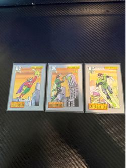 SkyBox 1992 Hero Heritage DC Comics Green Lantern Trading Card Lot 3 #7-9