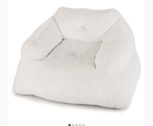 White Bean Bag Lounge Chair