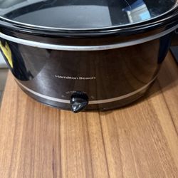 Hamilton Beach Slow Cooker 6-Quart – Black – Used, Works Great