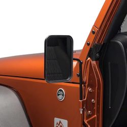 Barricade Textured Black Adventure Mirrors – Jeep Wrangler JK/JL