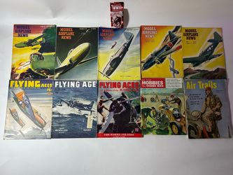 Model Airplane News Vintage Feb/May/Dec 1944 Aviation Mag Air Age English