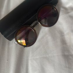 Round Brown Sunglasses 