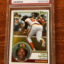 Graded Topps Tony Gwynn Rookie Card