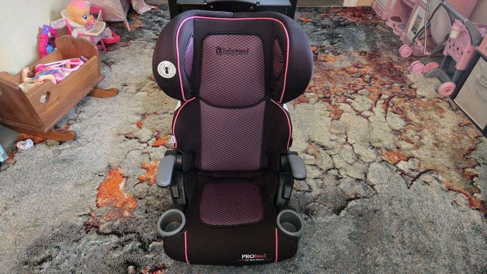 BabyTrend Pink And Black 2 In 1 Foldable Booster Carseat