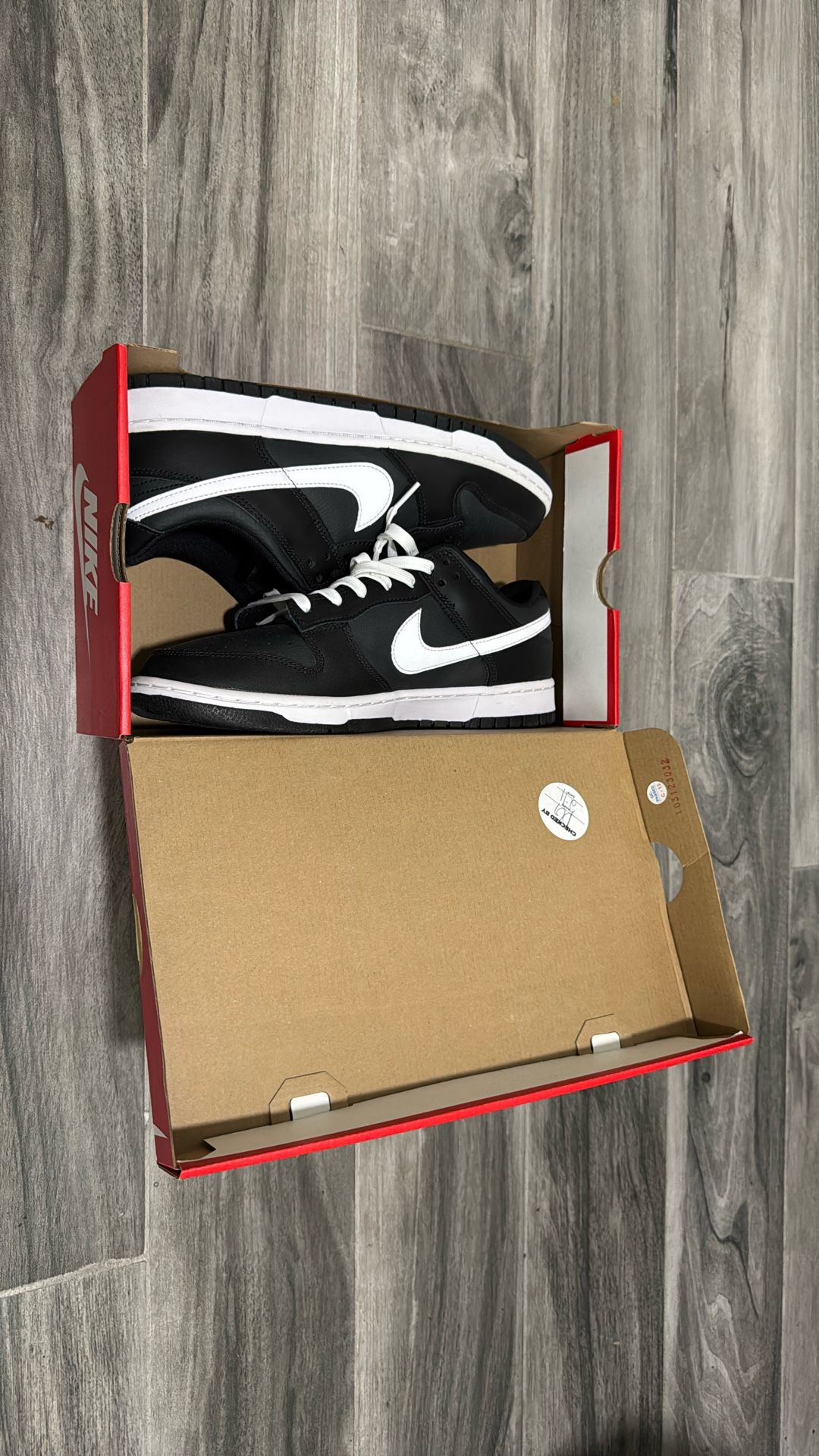 Nike Dunk Lows Black White