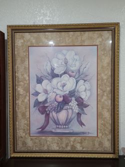 Parangon Picture Gallery Frame Art "Sunshine Magnolia III " by Helen Brown (26 x 32)