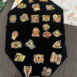 NBA hat pins vintage