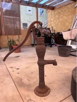 antique water pump