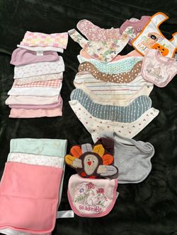 Cooper pearl bibs and various others