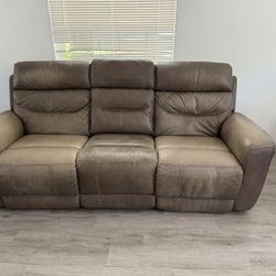 Free- 3 Seater Double Recliner Sofa Fully Functional