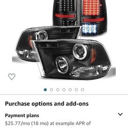 Dodge Headlights and Taillights Brand New 