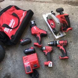 Milwaukee I’mpact + Drill Kit + Saw Jail + Circulate Saw