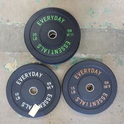 BalanceFrom Black Bumper Plate 6-Piece Set