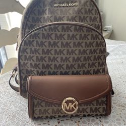Mk Backpack And Wallet