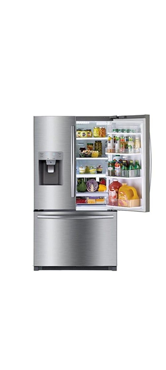 Winia 26cu.ft. French Door Refrigerator with Ice & Water Dispenser Stainless Steel