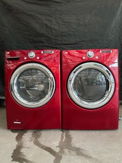 LG washer and gas dryer laundry set