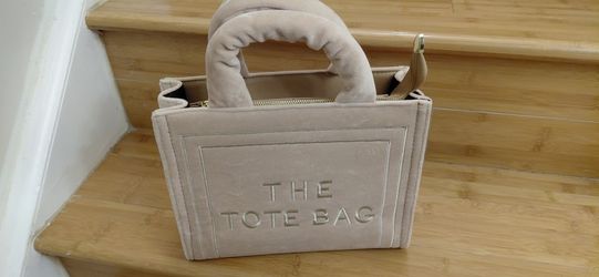 Brand New Tote Crossbody Bag Aesthetic Velour Elegant Letter Print Ladies Shoulder Bag 