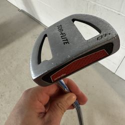 Top Flite Soft Feel 4.0 mallet putter with a steel shaft. W Super Stroke Band Grip, Fatso Model 5.0