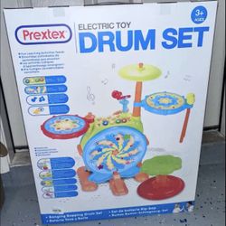 New Sealed PREXTEX Kids Electric Drum Set