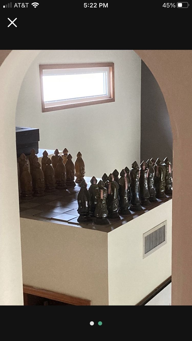 Old Crow Chess Set
