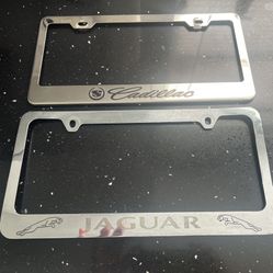 Car Plate Frames For Cadillac And Jaguar Auto Parts $5 Each