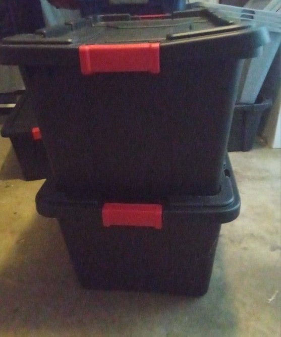 Sterilite Industrial 27 Gallon Tote Bin Container...2 Available