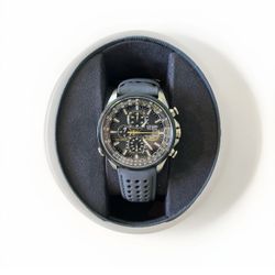 Citizen Eco-Drive Blue Angels Chronograph Day/Date Black Dial Blue Strap Box