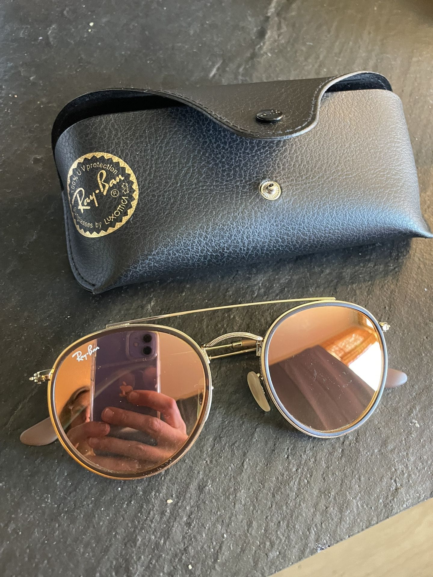 Ray Bans Pink Mirrored