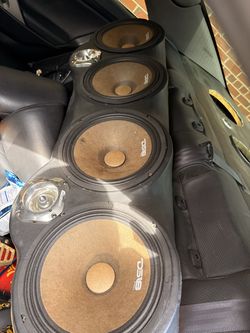 Back deck with 4 10s and 2 tweeters