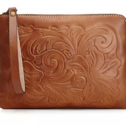 Authentic Genuine leather Patricia Nash Clutch 