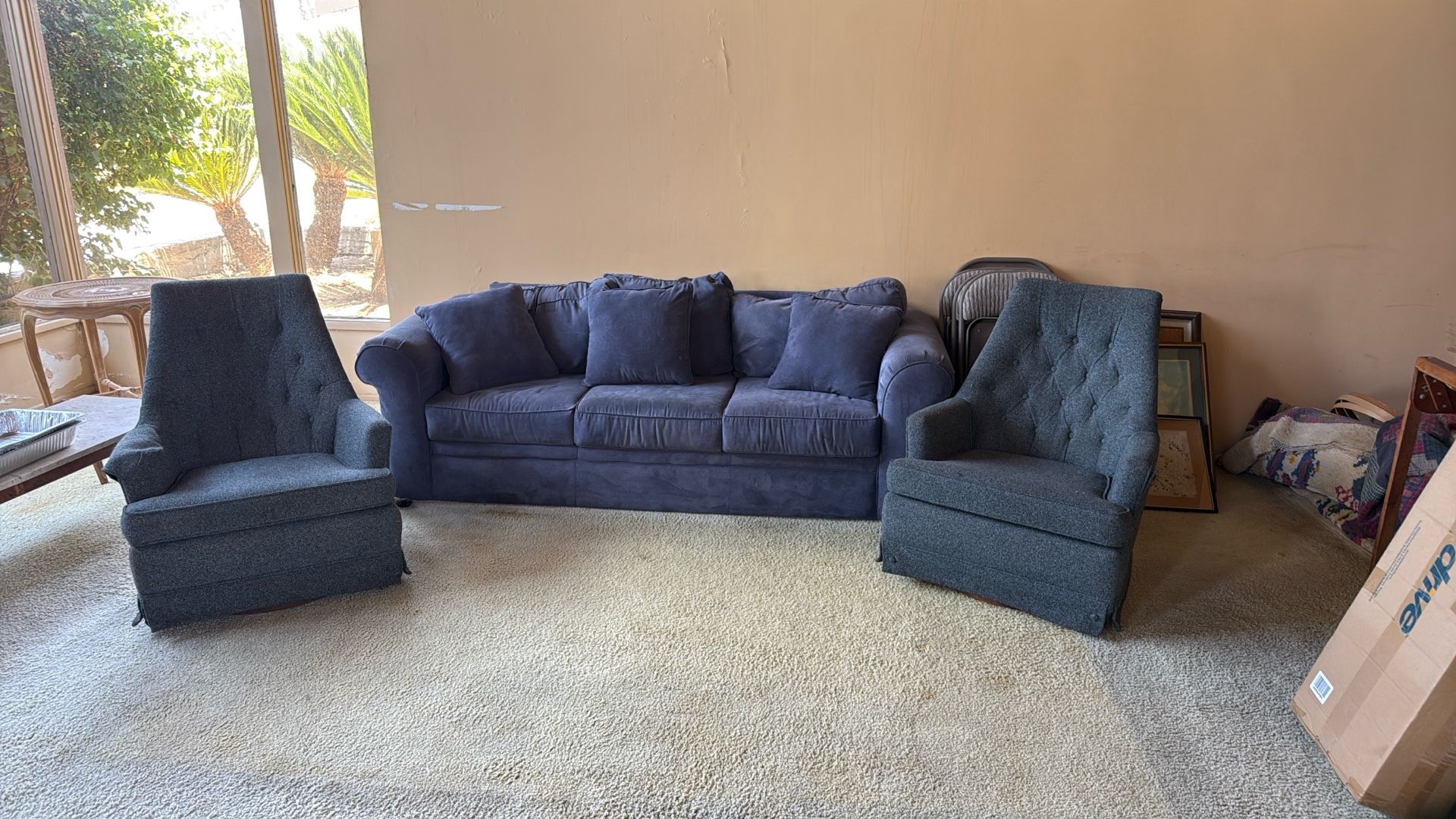 FREE Used Sofa And Swivel Chairs 