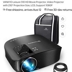 VANKYO Leisure 510 HD Movie Projector, Video Projector with 230" Projection Size, LCD, Support 1080P