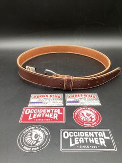 OCCIDENTAL LEATHER 1 1/2 IN. MAN'S PANT BELT**(FINANCIAMOS/WE FINANCE)**