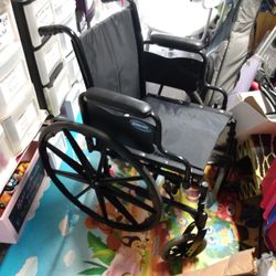 Wheelchair Black No Legs Stirrups