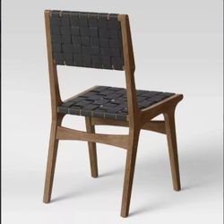 Ceylon 18" Seat Height- Dining Chair- (Colors-Black w/ Walnut ) - By Threshold