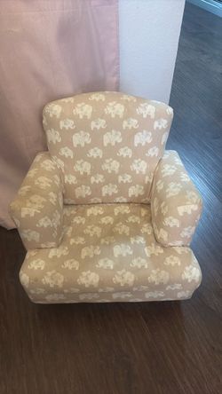 Pink Elephant Toddler Rocking Chair