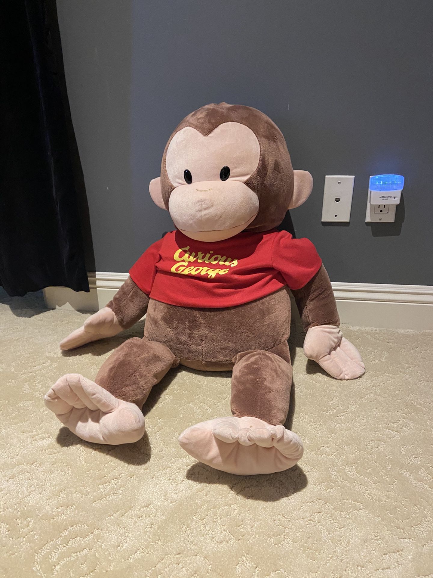 Huge Curious George Stuffed Animal- 3ft tall