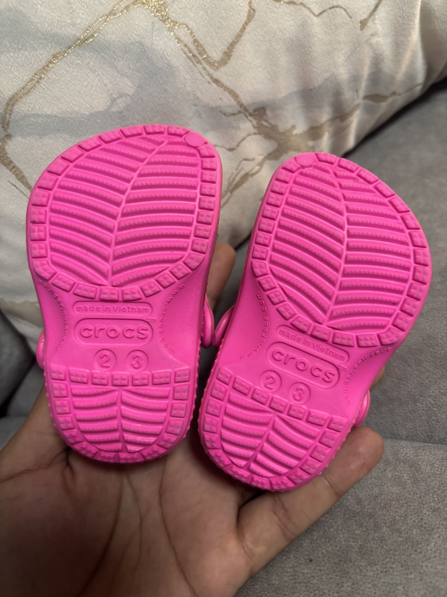 Pink Baby Crocs