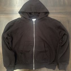 Zic-made Zip Up Hoodie Black Size Large