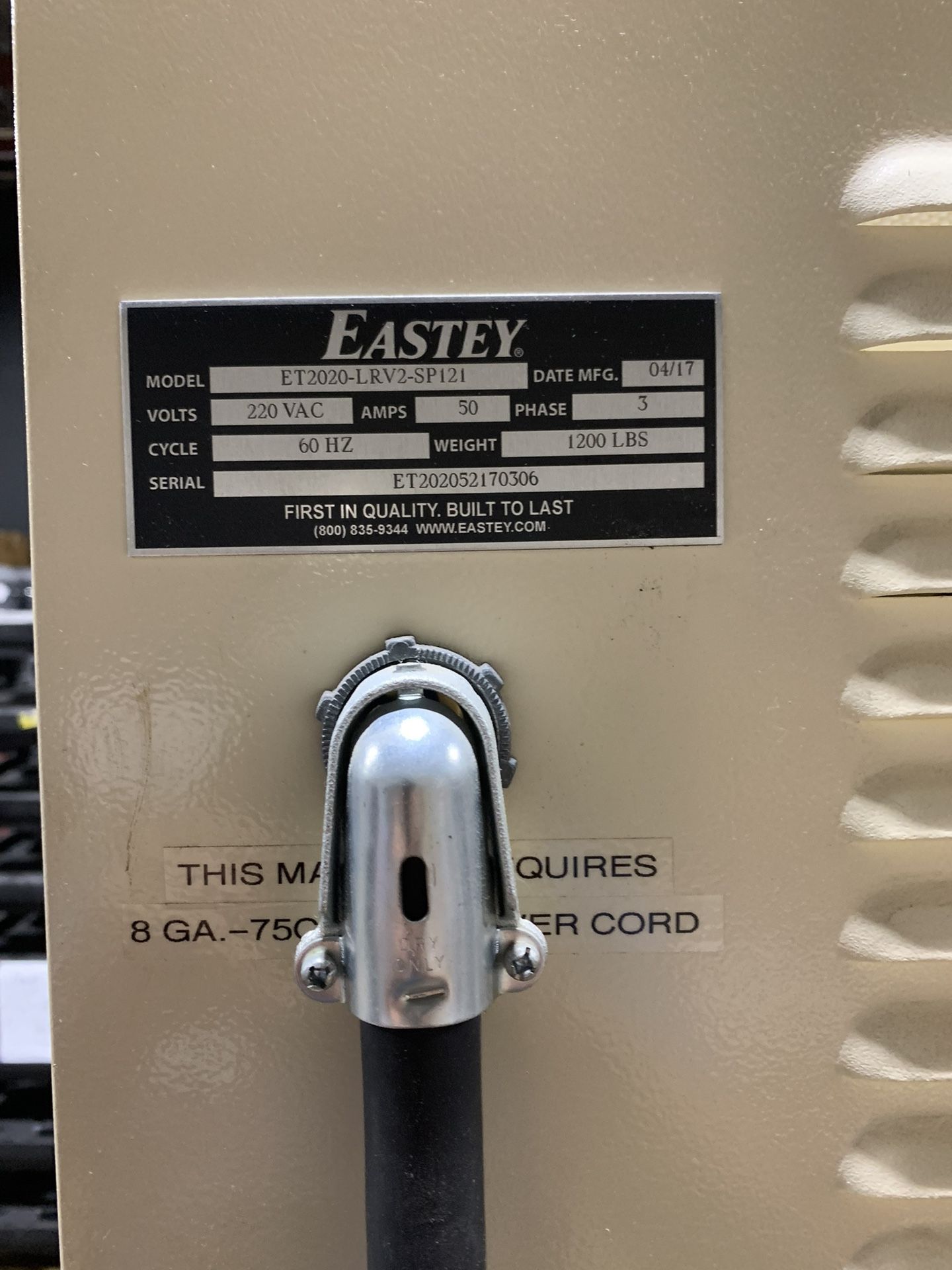 Eastey heat Shrink tunnel