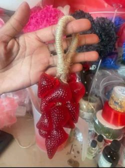 Strawberry Shaped Soaps "Handmade"