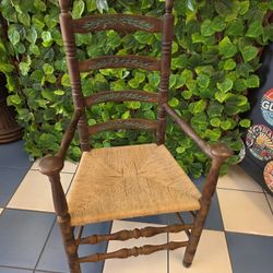 Vintage Ladder Back Chair Hand Made