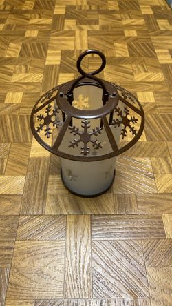 Snowflake Tea light Hanging Lantern