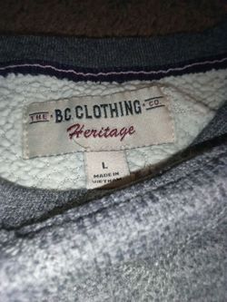 B.C. Clothing Co. Heritage Sweatshirt Size Large