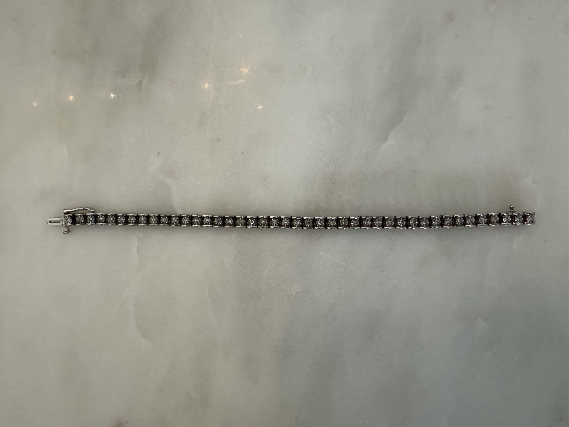 Sterling Silver Diamond Tennis Bracelet