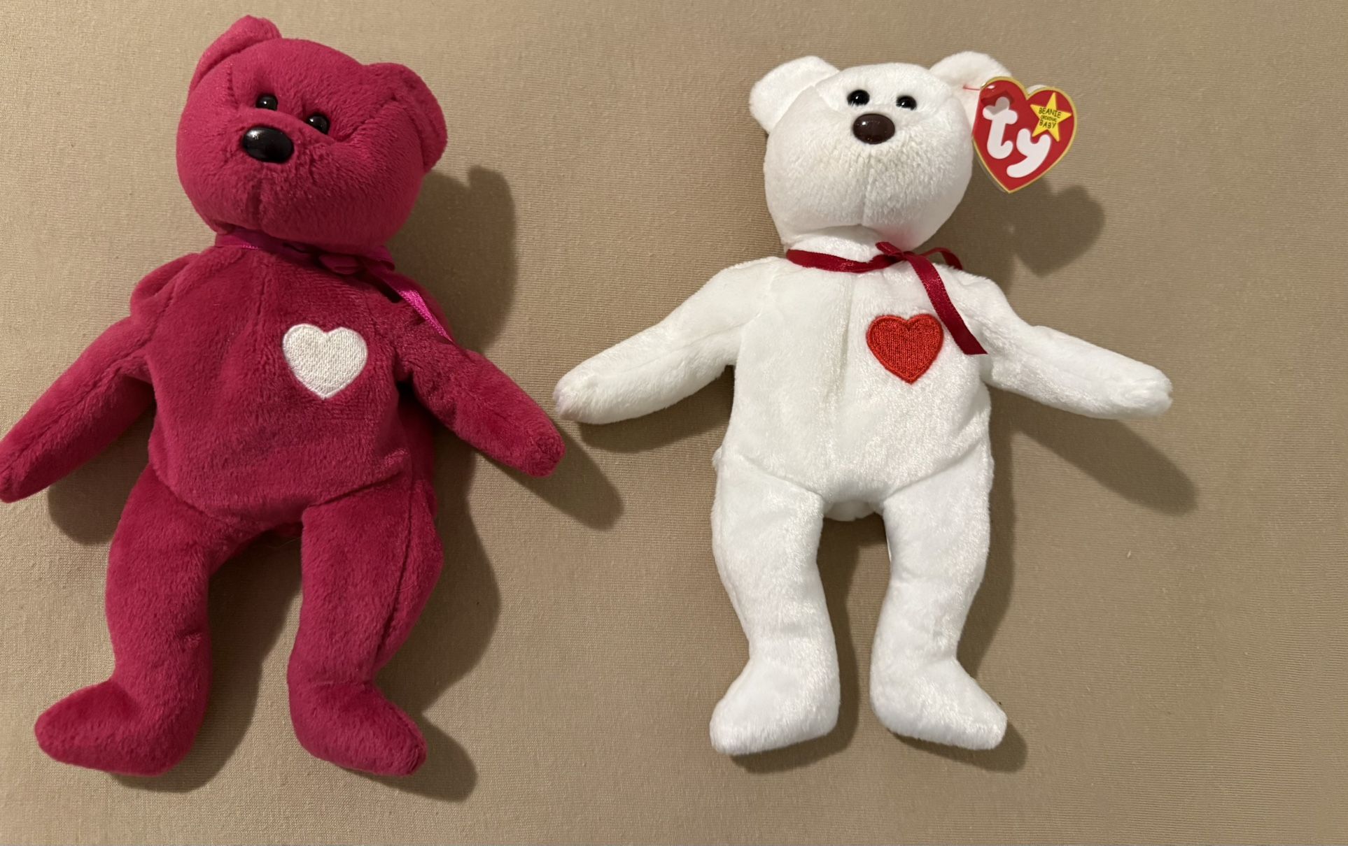 Ty Valentino And Valentina Beanie Babies