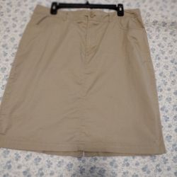 Khaki skirt 14