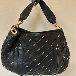 treesje Black Leather Handbag, New!